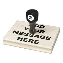 Sello De Caucho Mensaje personalizado propio del personalizado Peq
