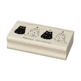 Sello De Caucho Meowy Navidades Cats