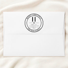 Sello De Caucho Merry Christmas Classic Monograma