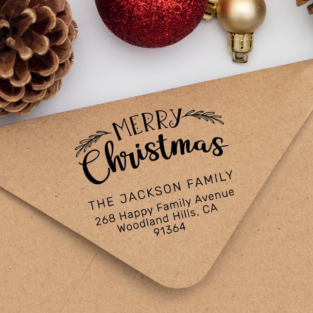 Sello De Caucho Merry Christmas Return address (Subido por el creador)