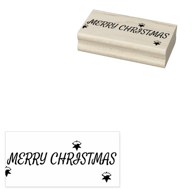 Sello De Caucho Merry Christmas Rubber Stamp (Sellado)