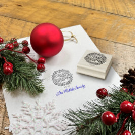 Sello De Caucho Merry Christmas Stamp