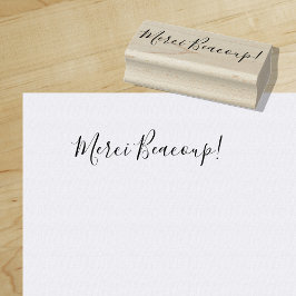 Sello De Caucho MGracias Beaucoup | Muchas gracias (en francés)