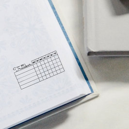 Sello De Caucho Mi diario de seguimiento