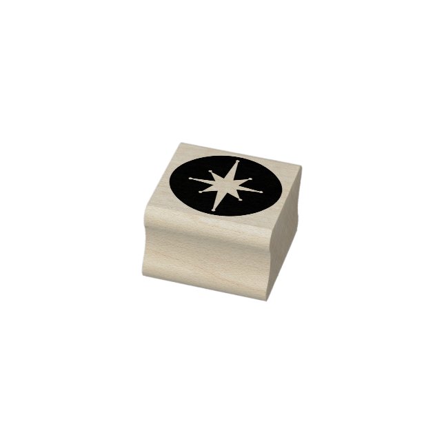 Sello De Caucho Mid Century Modern Atomic Retro Starburst Star (Sello)