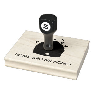 Sello De Caucho Miel cultivada en casa Honey Business