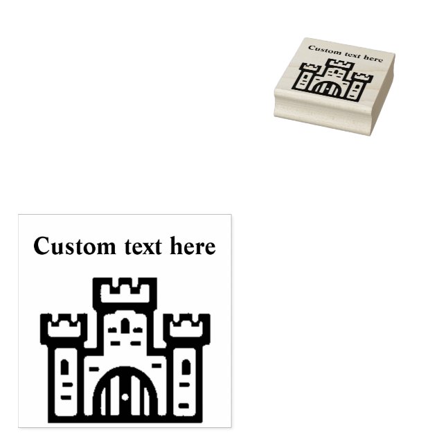 Sello De Caucho Mighty Castle Custom Rubber Stamp (Sellado)