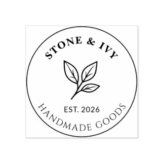 Sello De Caucho Minimal Business Logo Rubber Stamp