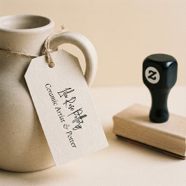 Sello De Caucho Minimal Business Name Script Handwritten Logo