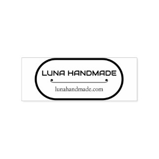 Sello De Caucho Minimal Handmade Business Address Stamp