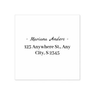 Sello De Caucho Minimal Personal Address Stamp