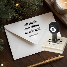 Sello De Caucho Minimalist Custom Christmas