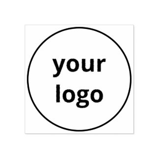 Sello De Caucho Minimalista Simple Redondo Circular Negocio Person