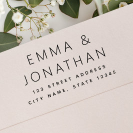 Sello De Caucho Mínimo nombres simples y elegantes dirección de re