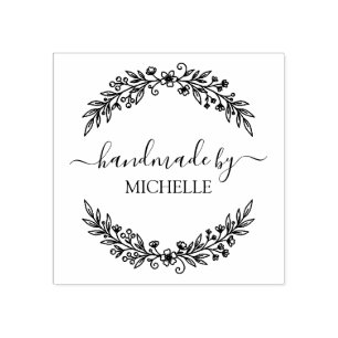 Sello De Caucho Moda Personalizada Con Estilo Hecho a Mano Con Amo