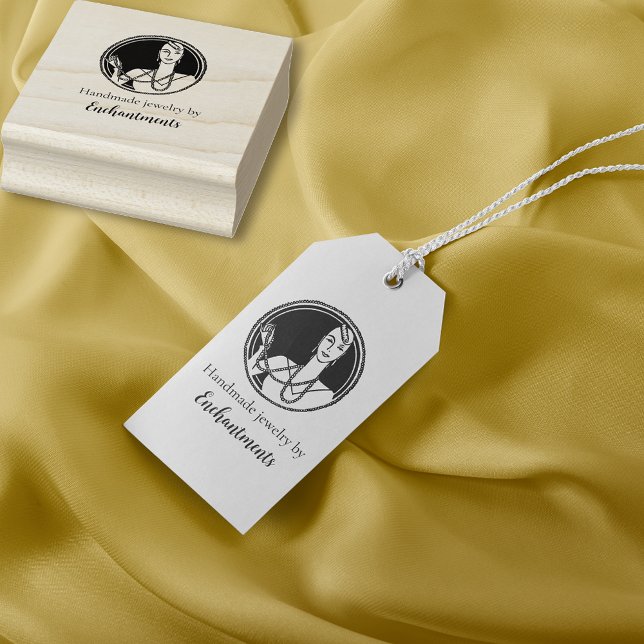 Sello De Caucho Moda Retro Encanto de joyas artesanales (Subido por el creador)