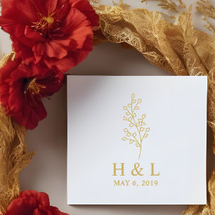 Sello De Caucho Modern and Minimalist Twig Design