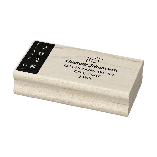 Sello De Caucho Modern Class of Graduation Mailing Address (Sello)