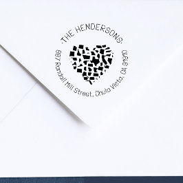 Sello De Caucho Modern United States Of America Family Address