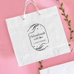 Sello De Caucho Moderna caligrafía Personalizado hecho a mano