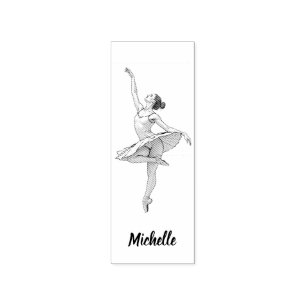 Sello De Caucho Moderna danza ballet a la moda personalizada