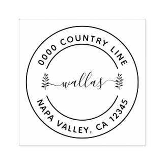 Sello De Caucho Moderna dirección de devolución de ruidos Personal