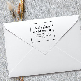 Sello De Caucho Moderna Moda simple WYOMING State Return Address
