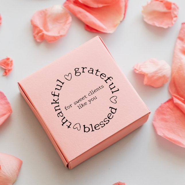 Sello De Caucho Moderna Pequeña Empresa Gracias, Mensaje Personali (Subido por el creador)