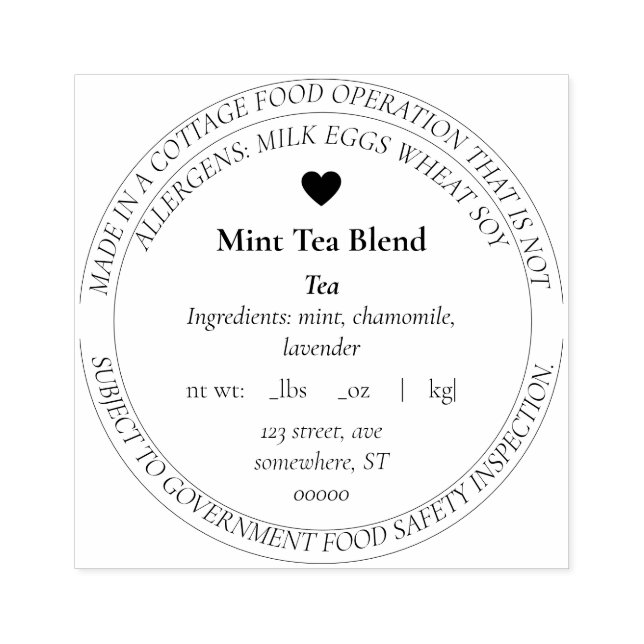 Sello De Caucho Moderna y sencilla ley de cabaña de personalizable (Impresión)