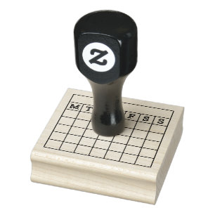 Sello De Caucho Moderno hacit Tracker Mini Calendar Planner