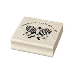 Sello De Caucho Moderno Lawn Tennis Club Nombre Team Office