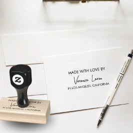 Sello De Caucho Moderno negocio hecho con la firma Love City