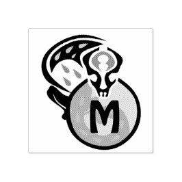 Sello De Caucho Monograma de gatos tribales malasios