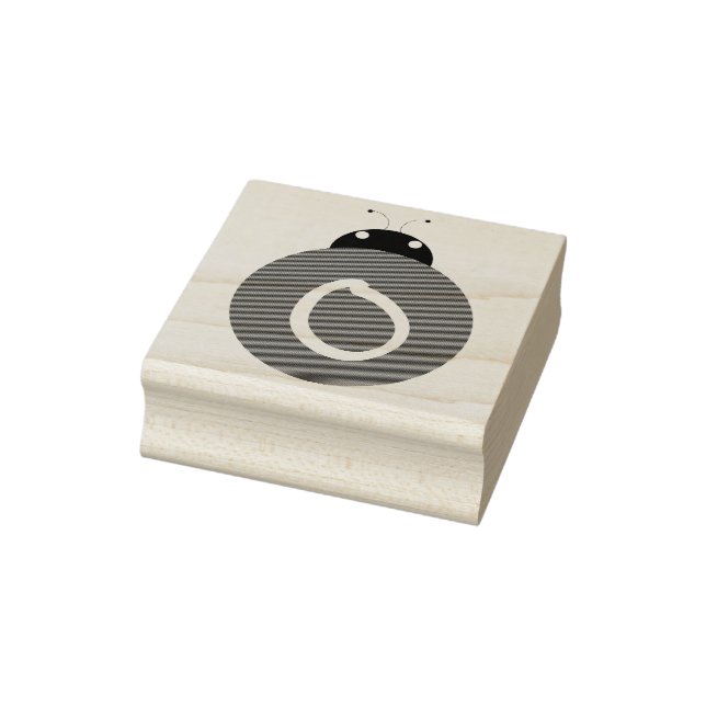 Sello De Caucho Monograma de insecto de labios (Sello)