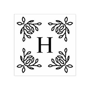 Sello De Caucho Monograma de vinos