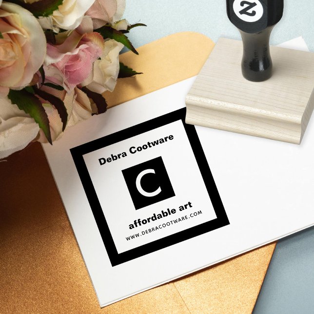 Sello De Caucho Monograma empresarial de personalizado (Subido por el creador)