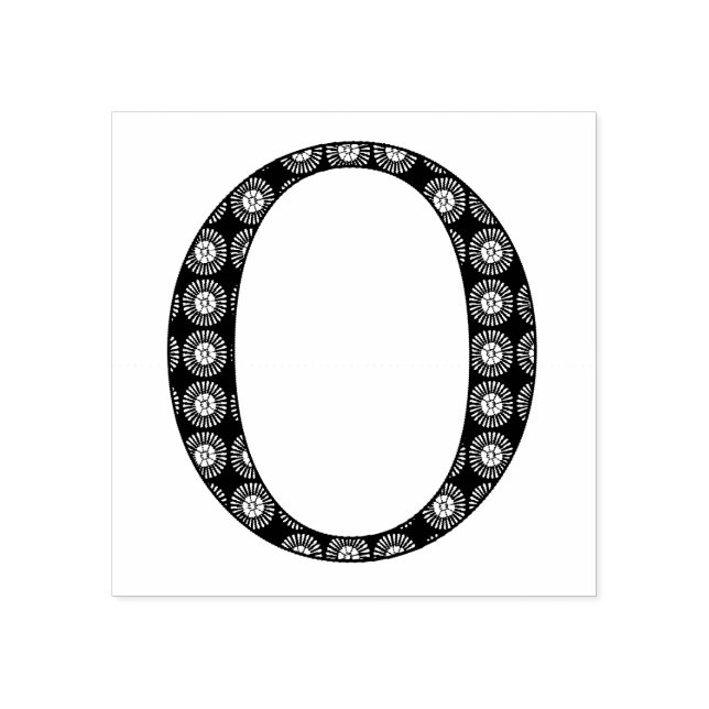 Sello De Caucho Monograma O de Damasco Medieval (Impresión)