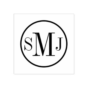 Sello De Caucho Monograma personalizado