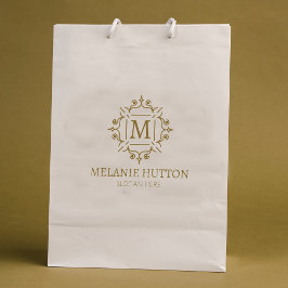 Sello De Caucho Monograma personalizado, Pequeña Empresa Grande