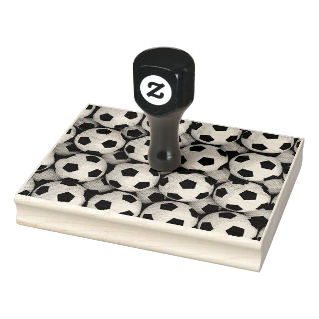 Sello De Caucho montones de pelotas de fútbol (Sello)