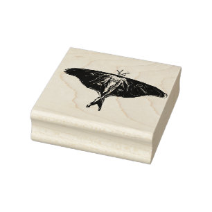 Sello De Caucho Moth Butterfly