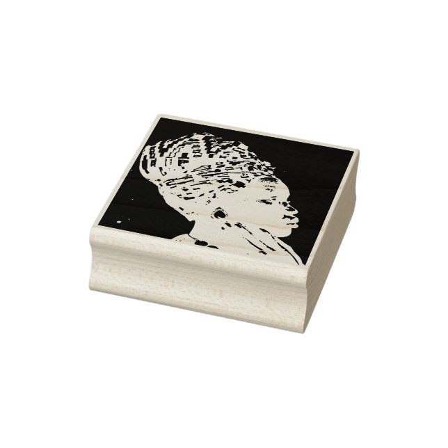 Sello De Caucho Mujer Africana Hermosa (Sello)