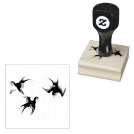 Sello De Caucho Múltiples aves japonesas antiguas