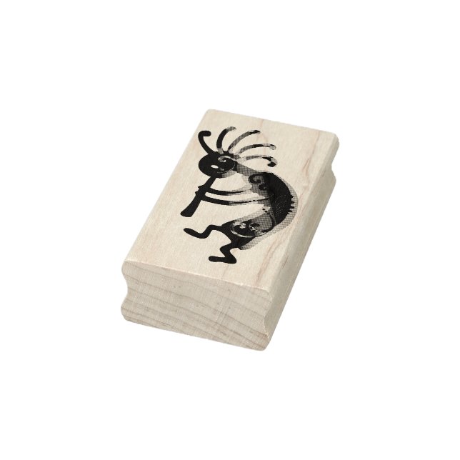 Sello De Caucho Músico KOKOPELLI derecho + tus ideas (Sello)