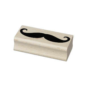 Sello De Caucho Mustache / Mustache / Schnurrbart + sus ideas