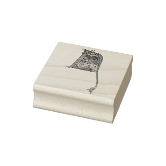 Sello De Caucho N inicial iluminado