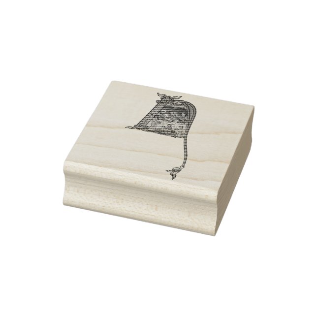 Sello De Caucho N inicial iluminado (Sello)