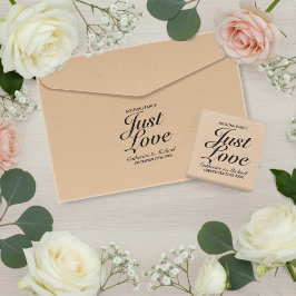 Sello De Caucho Nada Fancy Just Love Boda