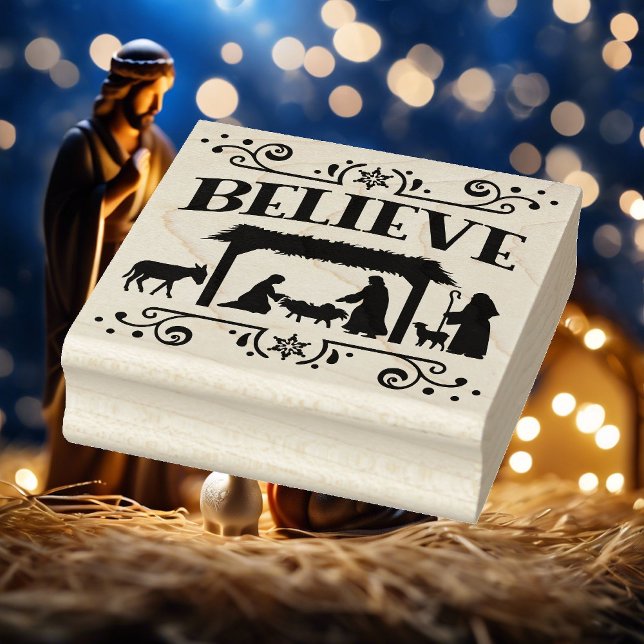 Sello De Caucho Natividad cree que Navidades tinta (Subido por el creador)