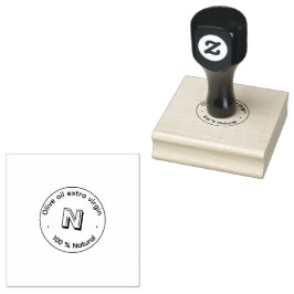 Sello De Caucho Natural Packaging Round Rubber Stamp